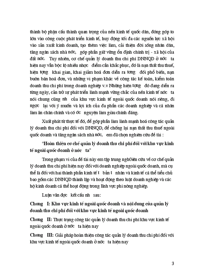 image for page Hoàn thiện cơ chế quản lý doanh thu chi phí đối với khu vực kinh tế ngoài quốc doanh ở nước ta