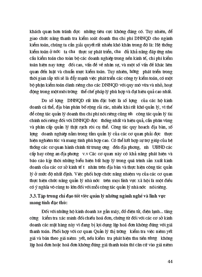 image for page Hoàn thiện cơ chế quản lý doanh thu chi phí đối với khu vực kinh tế ngoài quốc doanh ở nước ta