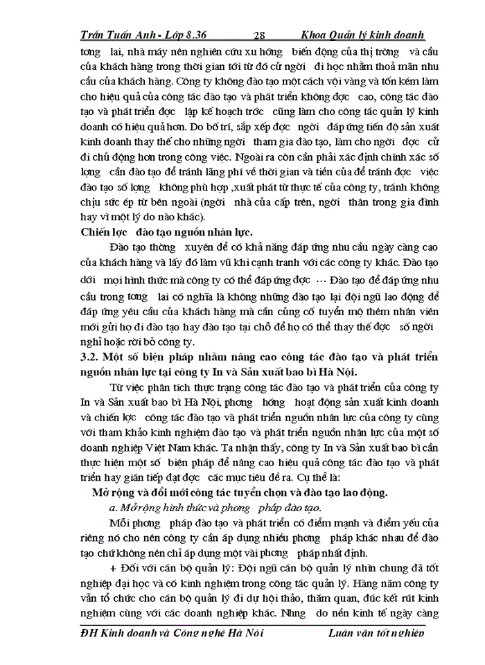 image for page Thực trạng về tổ chức giáo dục đào tạo và phát triển nguồn nhân lực tại công ty In và Sản xuất bao bì Hà Nội- một số giải pháp nhằm hoàn thiện công tác trên