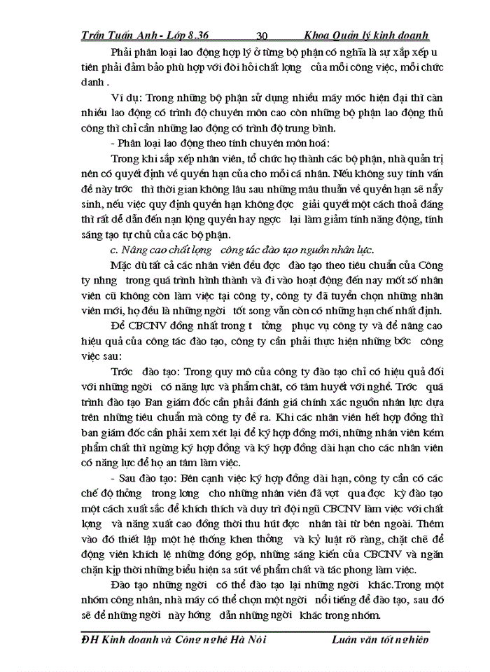 image for page Thực trạng về tổ chức giáo dục đào tạo và phát triển nguồn nhân lực tại công ty In và Sản xuất bao bì Hà Nội- một số giải pháp nhằm hoàn thiện công tác trên