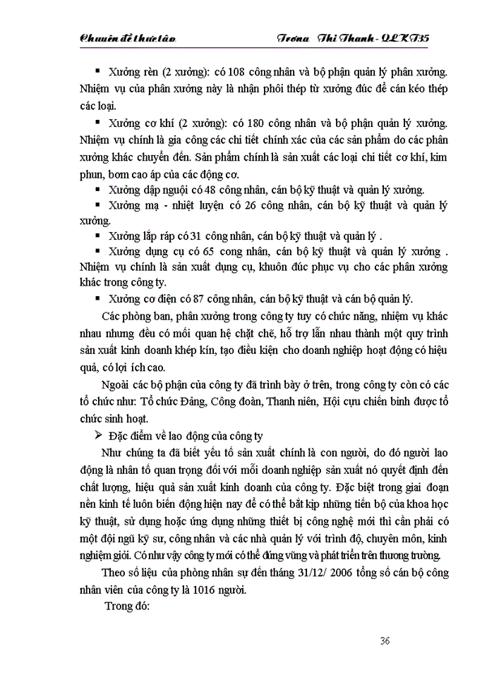 image for page Một số giải pháp nhằm góp phần hoàn thiện công tác tổ chức quản lý của Công ty TNHH Nhà nước một thành viên Diesel Sông Công