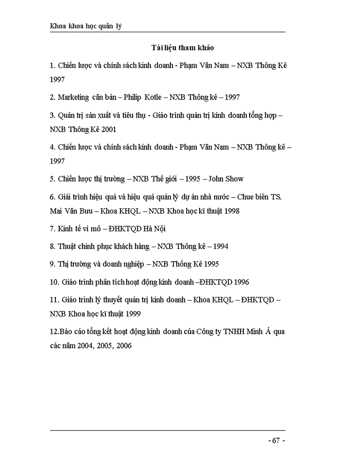 image for page Một số giải pháp nhằm đẩy mạnh quá trình tiêu thụ sản phẩm của Công ty TNHH Minh Á