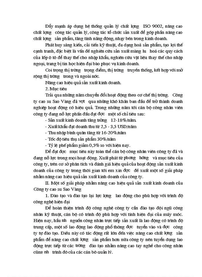 image for page Một số giải pháp nhằm nâng cao hiệu quả sản xuất kinh doanh của Công ty Cao su Sao vàng Hà Nội