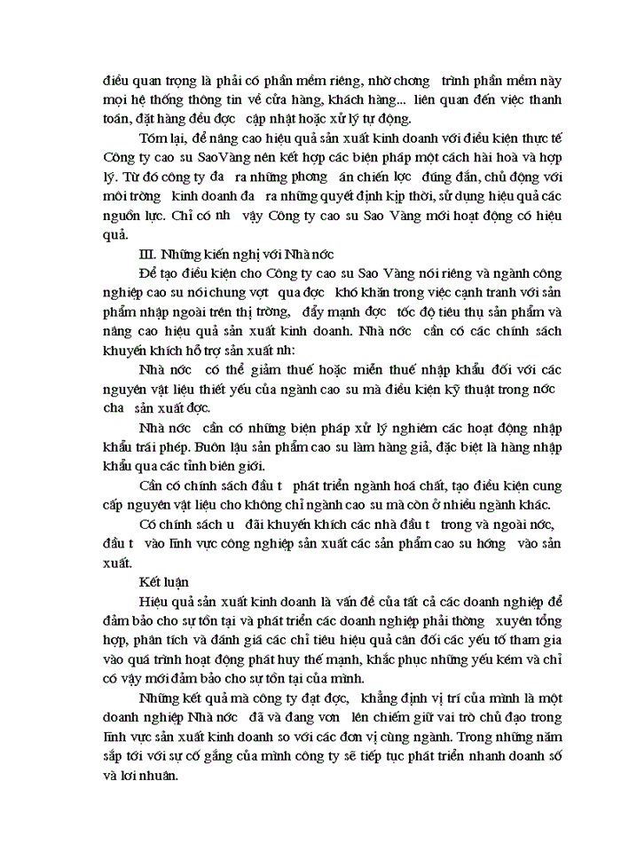 image for page Một số giải pháp nhằm nâng cao hiệu quả sản xuất kinh doanh của Công ty Cao su Sao vàng Hà Nội