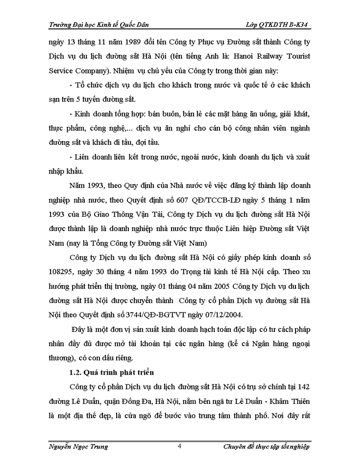image for page Một số giải pháp phát triển kinh doanh lữ hành ở Công ty cổ phần Dịch vụ du lịch đường sắt Hà Nội
