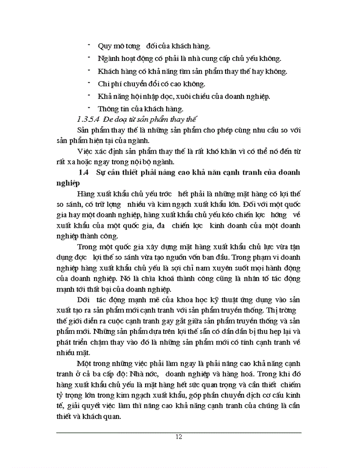 image for page Những giải pháp nâng cao khả năng cạnh tranh của một số mặt hàng xuất khẩu chủ yếu ở Công ty TNHH Trần Hiếu