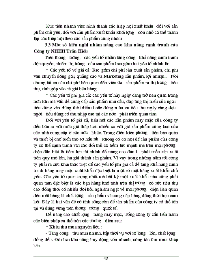 image for page Những giải pháp nâng cao khả năng cạnh tranh của một số mặt hàng xuất khẩu chủ yếu ở Công ty TNHH Trần Hiếu