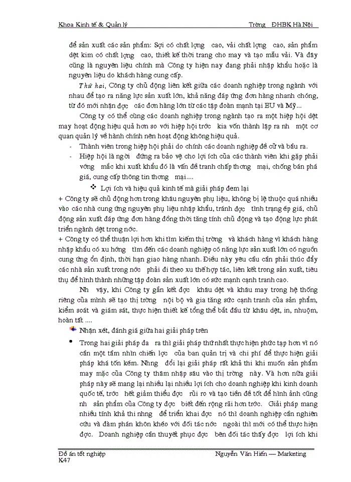 image for page Một số giải pháp thúc đẩy hoạt động tiêu thụ sản phẩm may mặc của Công ty cổ phần May Thăng Long tại thị trường EU