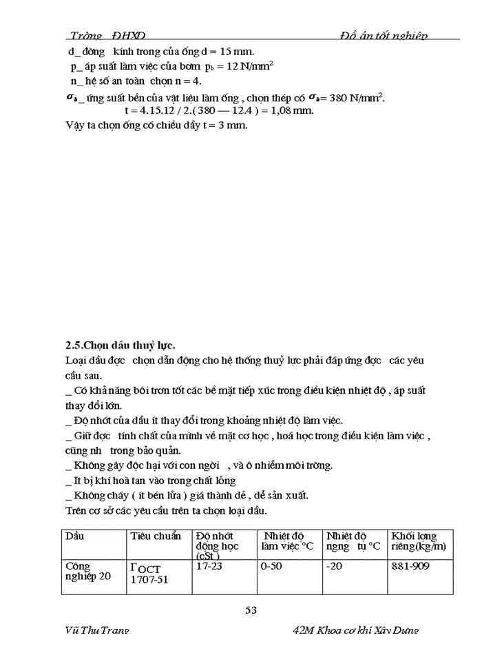 image for page Thiết kế hệ thống thủy lực dẫn động các cơ cấu