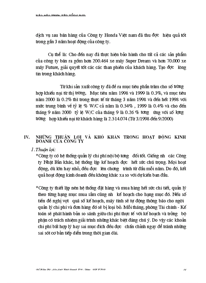 image for page tình hình sản xuất kinh doanh của công ty liên doanh Honda Việt Nam trong những năm qua