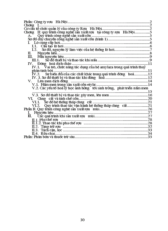 image for page Quy trình công nghệ sản xuất rượu tại công ty rượu Hà Nội