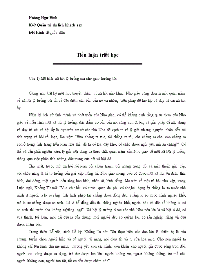 image for page Tiểu luận triết học