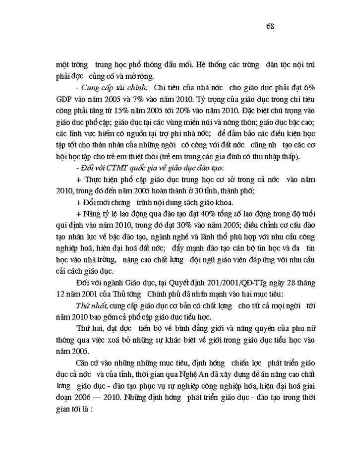 image for page Cơ chế quản lý chi NSNN cho giáo dục đào tạo ở tỉnh Nghệ An