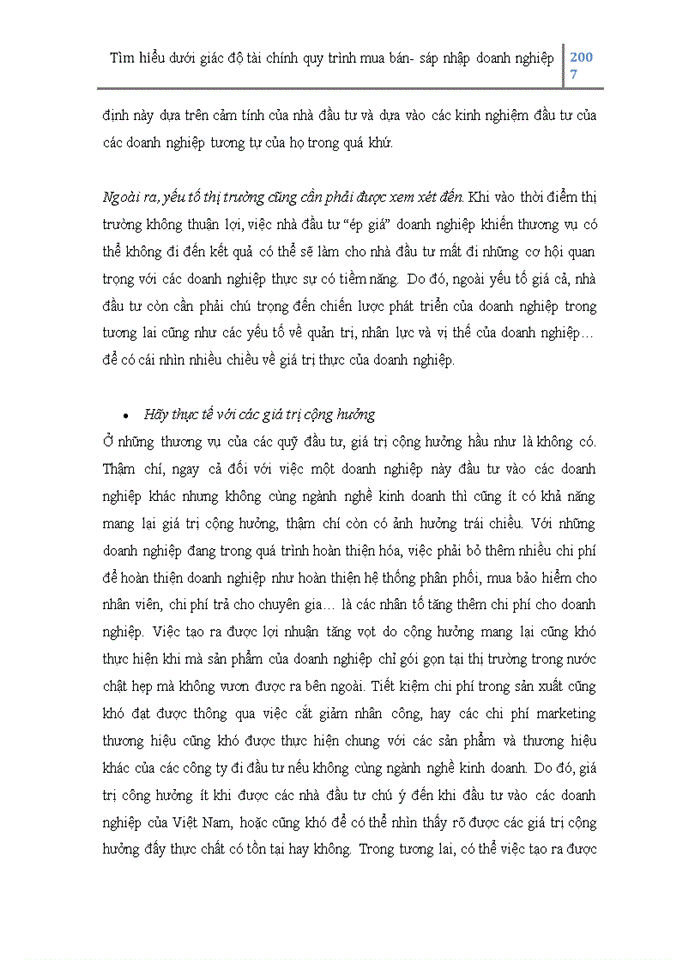 image for page Tìm hiểu dưới giác độ tài chính quy trình mua bán- sáp nhập doanh nghiệp