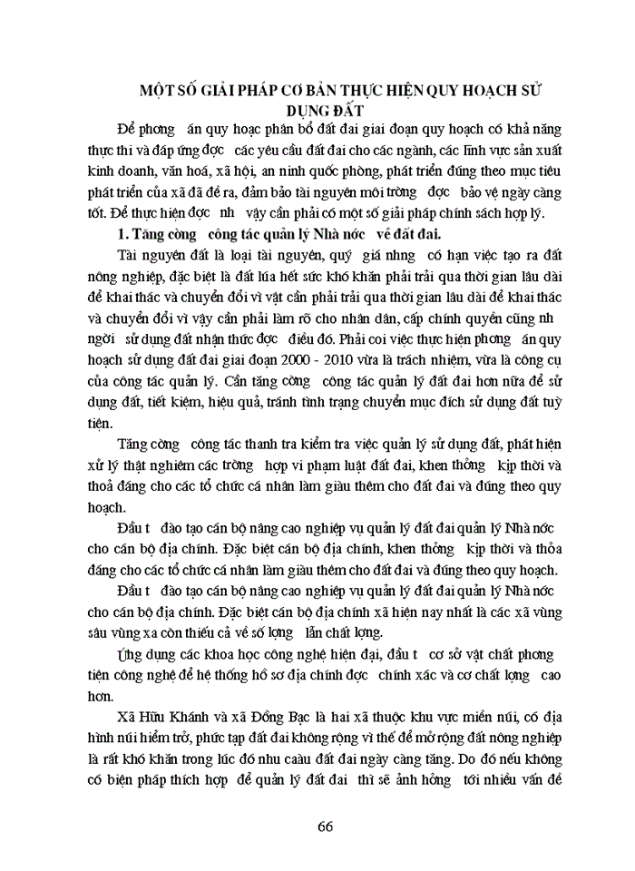 image for page Quy hoạch, kế hoạch sử dụng đất cấp xã