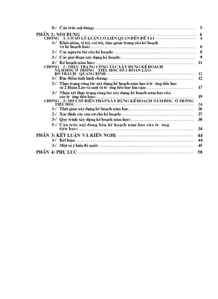 image for page công tác xây dựng kế hoạch năm học ở trường tiểu học hiện nay