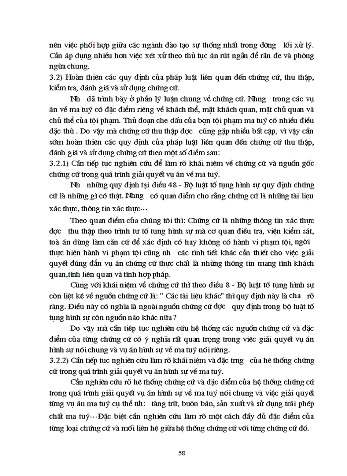 image for page Vấn đề đánh giá chứng cứ trong quá trình giải quyết vụ án hình sự về ma tuý