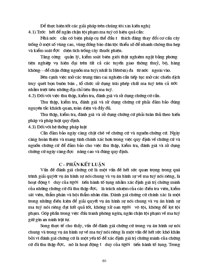 image for page Vấn đề đánh giá chứng cứ trong quá trình giải quyết vụ án hình sự về ma tuý