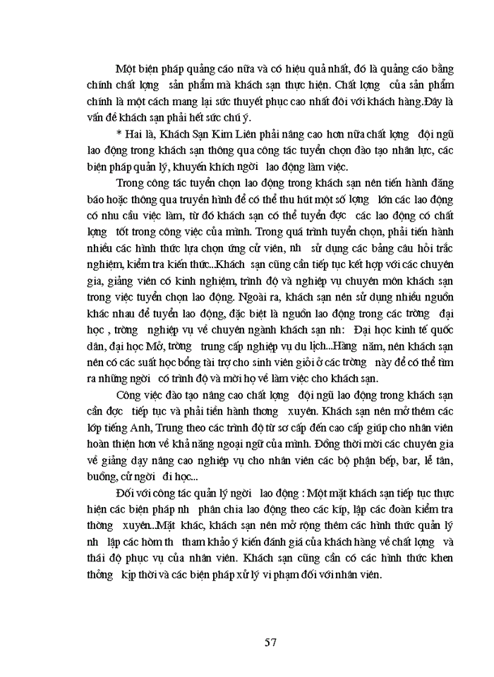 image for page Vận dụng mô hình chuỗi giá trị để phân tích khả năng cạnh tranh của công ty khách sạn du lịch Kim Liên