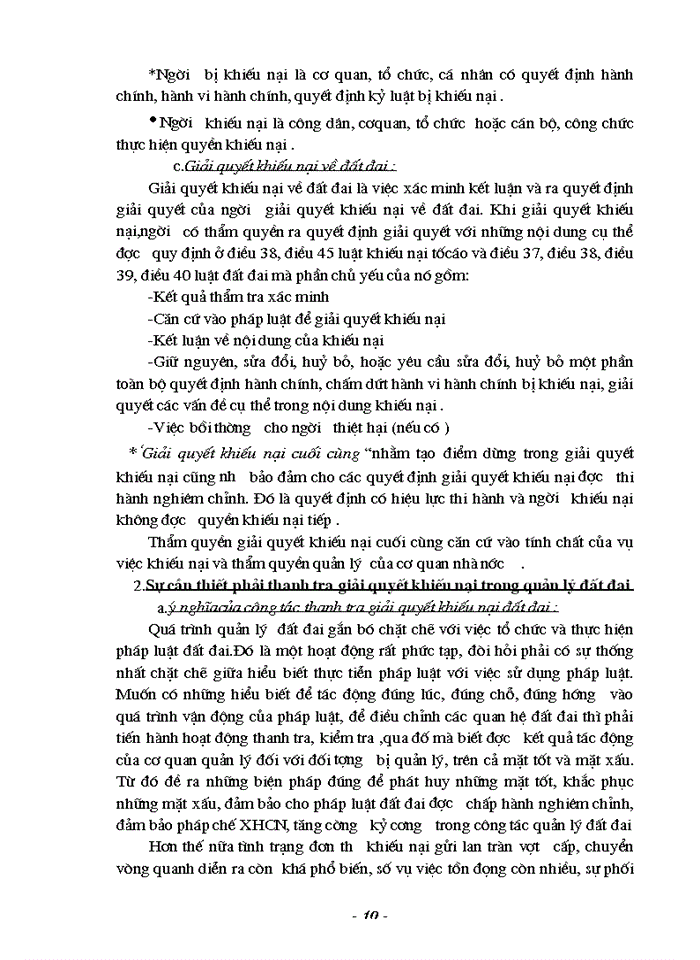 image for page Thực trạng công tác thanh tra giải quyết khiếu nại trong quản lý đất đai tại sở Địa Chính Hà Tây