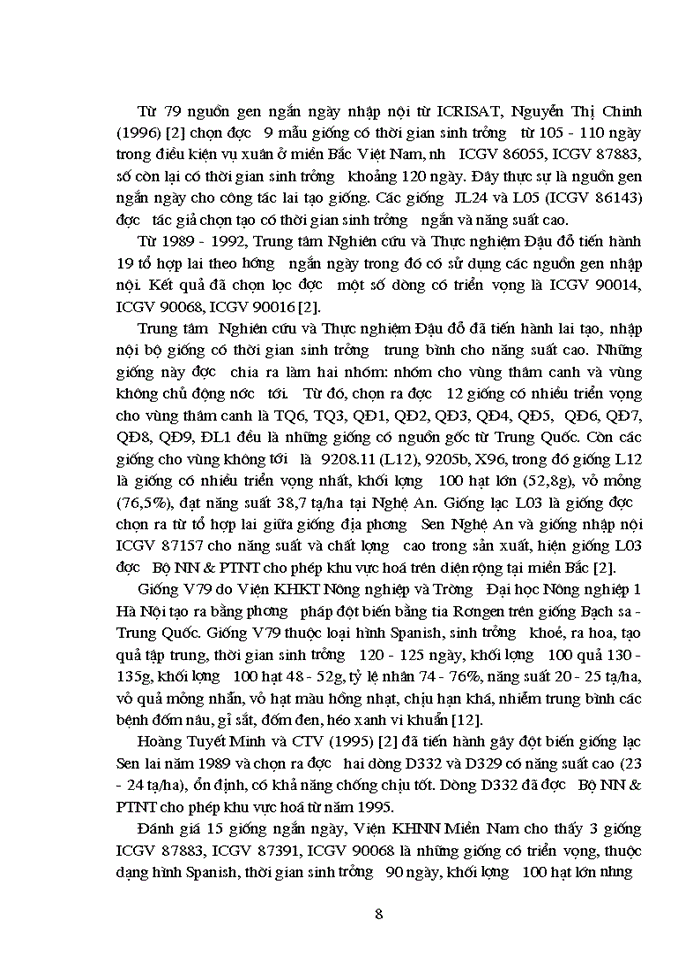 image for page So sánh một số giống lạc trong điều kiện vụ thu 2002 trên đất Gia Lâm - Hà Nội