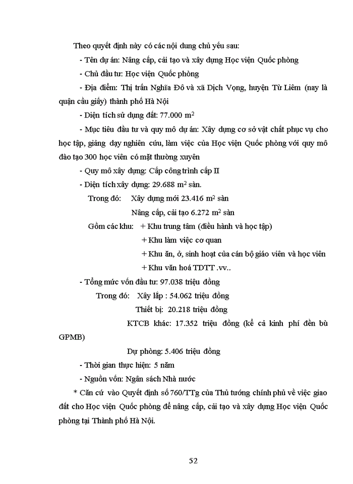 image for page Thực trạng và giải pháp hoàn thiện công tác đền bù thiệt hại GPMB ở quận cầu giấy- Thành phố Hà Nội qua dự án nâng cấp, cải tạo và xây dựng Học viện Quốc phòng