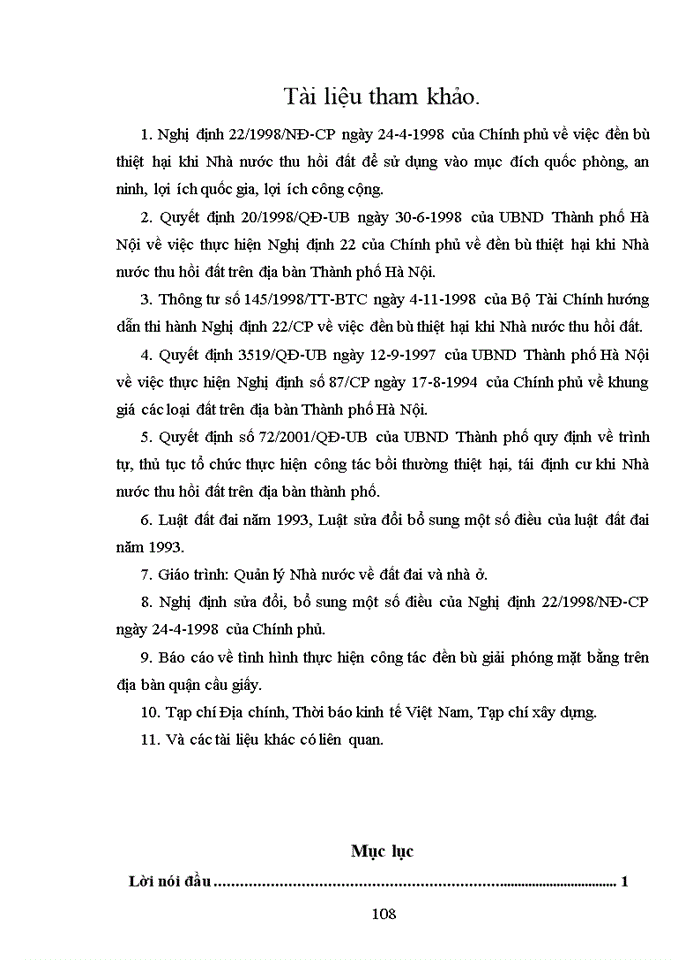image for page Thực trạng và giải pháp hoàn thiện công tác đền bù thiệt hại GPMB ở quận cầu giấy- Thành phố Hà Nội qua dự án nâng cấp, cải tạo và xây dựng Học viện Quốc phòng