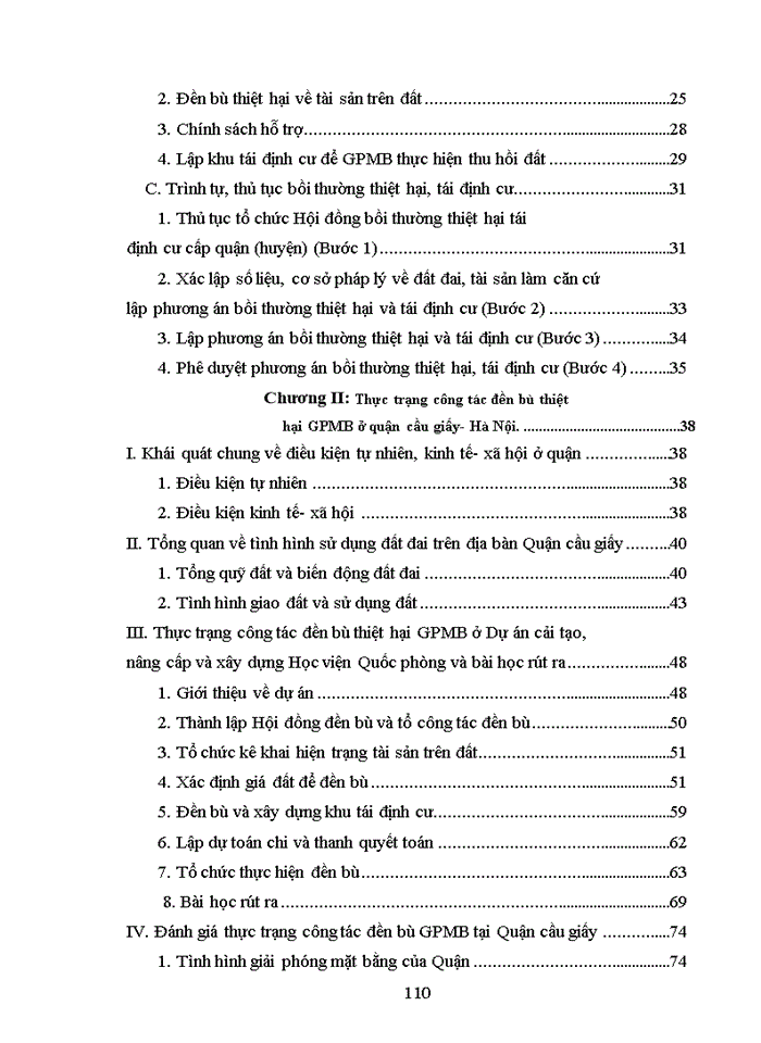 image for page Thực trạng và giải pháp hoàn thiện công tác đền bù thiệt hại GPMB ở quận cầu giấy- Thành phố Hà Nội qua dự án nâng cấp, cải tạo và xây dựng Học viện Quốc phòng