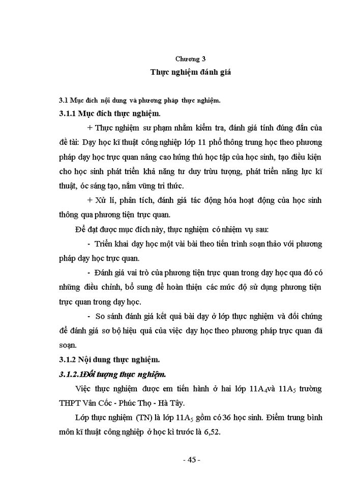 image for page Vận dụng phương pháp dạy học trực quan trong dạy học môn kĩ thuật công nghiệp lớp 11 phổ thông