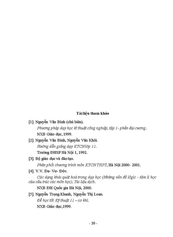 image for page Vận dụng phương pháp dạy học trực quan trong dạy học môn kĩ thuật công nghiệp lớp 11 phổ thông