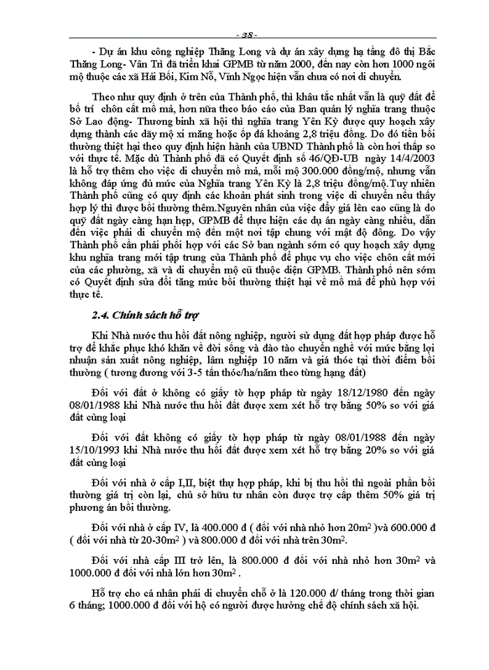 image for page Hoàn thiện chính sách bồi thường thiệt hại khi Nhà nước thu hồi đất trên địa bàn Thành phố Hà Nội