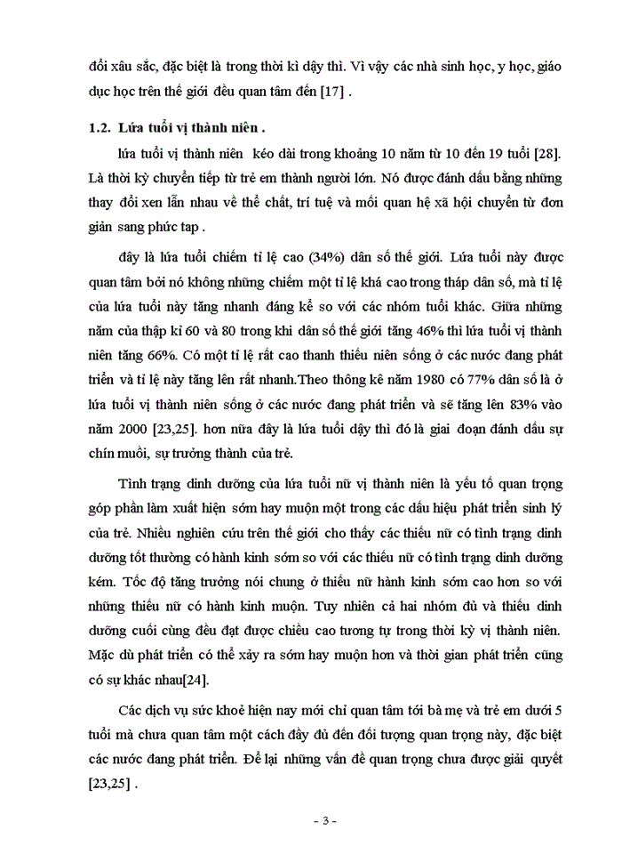 image for page Đánh giá tình trạng dinh dưỡng và tập tính dinh dưỡng của lứa tuổi vị thành niên tại một trường Trung học cơ sở nội thành Hà Nội