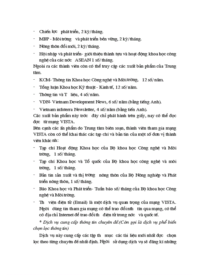 image for page Tổ chức khai thác và sử dụng nguồn tạp chí tại Trung tâm Thông tin Tư liệu khoa học và Công nghệ