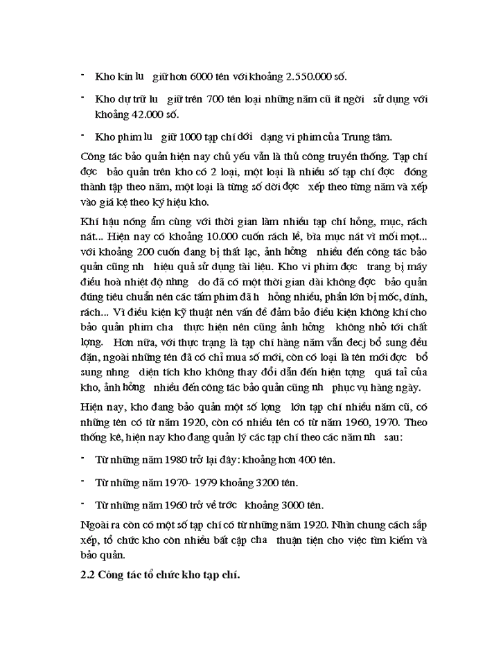 image for page Tổ chức khai thác và sử dụng nguồn tạp chí tại Trung tâm Thông tin Tư liệu khoa học và Công nghệ