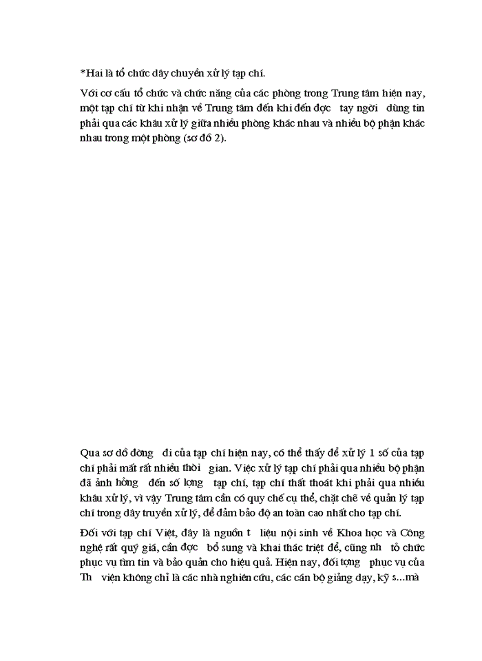 image for page Tổ chức khai thác và sử dụng nguồn tạp chí tại Trung tâm Thông tin Tư liệu khoa học và Công nghệ