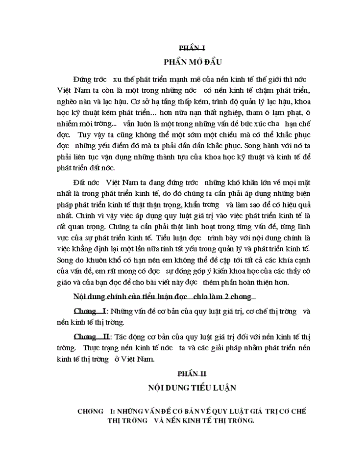 image for page Tác động cơ bản của quy luật giá trị đối với nền kinh tế thị trường. Thực trạng nền kinh tế nước ta và các giải pháp nhằm phát triển nền kinh tế thị trường ở Việt Nam