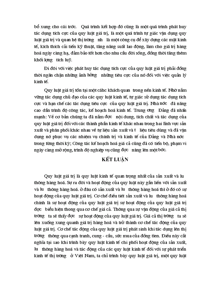 image for page Tác động cơ bản của quy luật giá trị đối với nền kinh tế thị trường. Thực trạng nền kinh tế nước ta và các giải pháp nhằm phát triển nền kinh tế thị trường ở Việt Nam