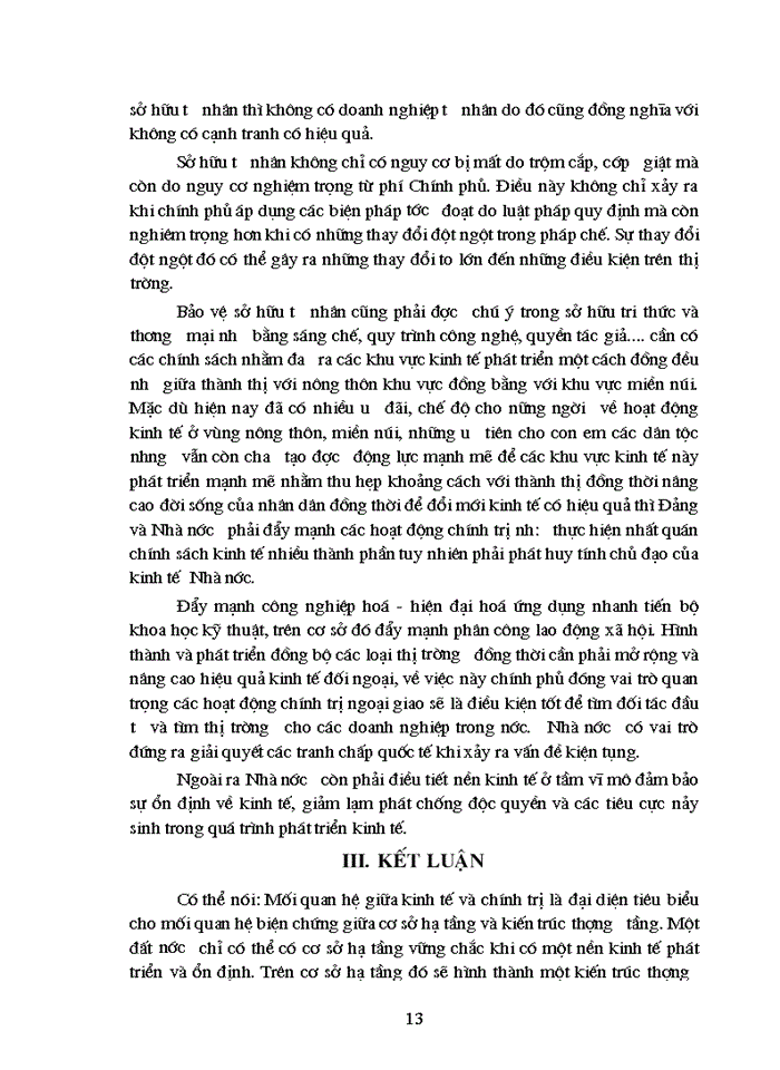 image for page Mối quan hệ giữa kinh tế và chính trị trong công cuộc đổi mới ở nước ta hiện nay