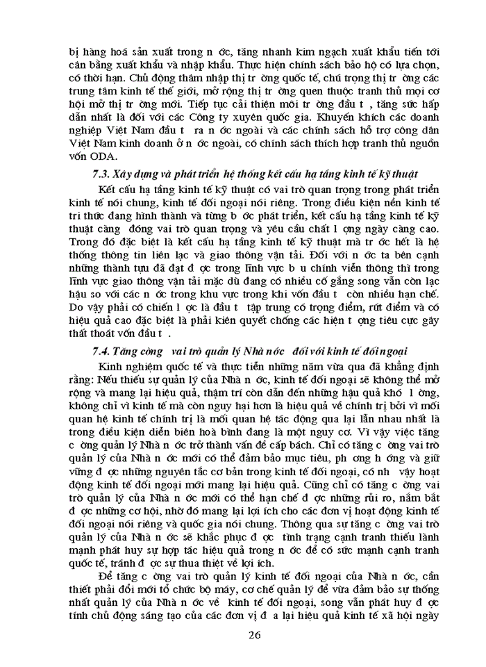 image for page Vấn đề thực trạng và giải pháp để mở rộng và nâng cao hiệu quả của kinh tế đối ngoại của nước ta trong quá trình hội nhập với khu vực và thế giới trong giai đoạn hiện nay”