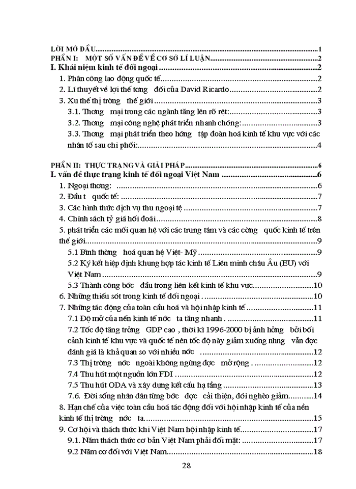 image for page Vấn đề thực trạng và giải pháp để mở rộng và nâng cao hiệu quả của kinh tế đối ngoại của nước ta trong quá trình hội nhập với khu vực và thế giới trong giai đoạn hiện nay”