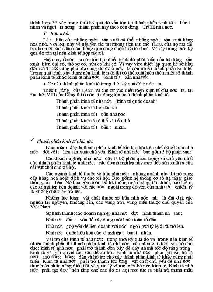 image for page Tính tất yếu khách quan phải phát triển kinh tế hàng hoá nhiều thành phần ở nước ta