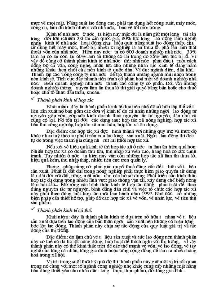 image for page Tính tất yếu khách quan phải phát triển kinh tế hàng hoá nhiều thành phần ở nước ta