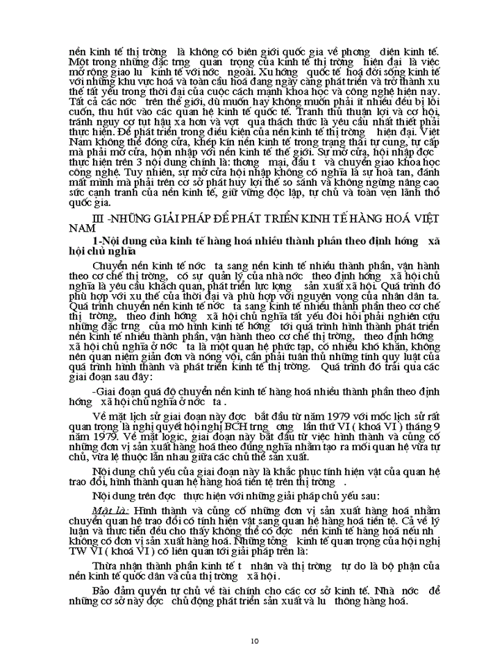 image for page Tính tất yếu khách quan phải phát triển kinh tế hàng hoá nhiều thành phần ở nước ta