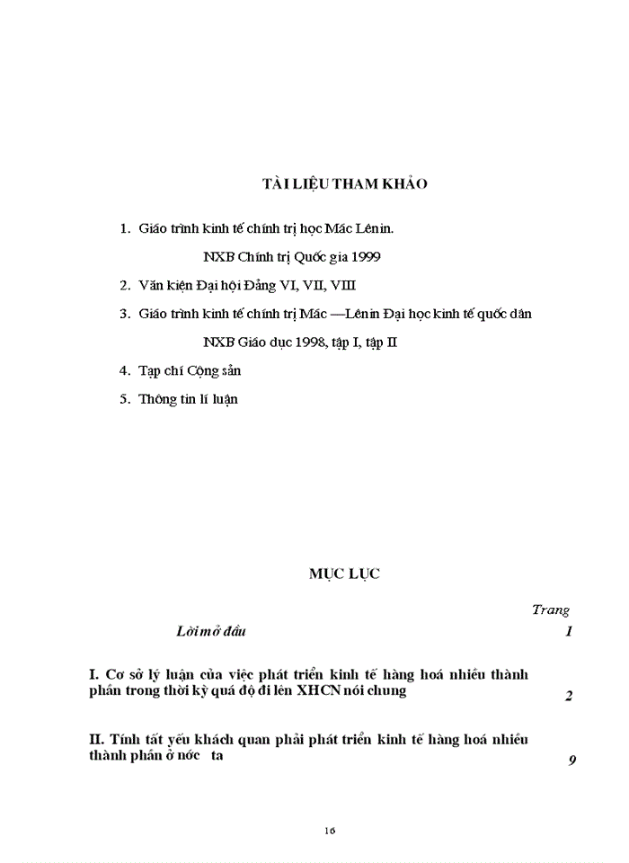 image for page Tính tất yếu khách quan phải phát triển kinh tế hàng hoá nhiều thành phần ở nước ta