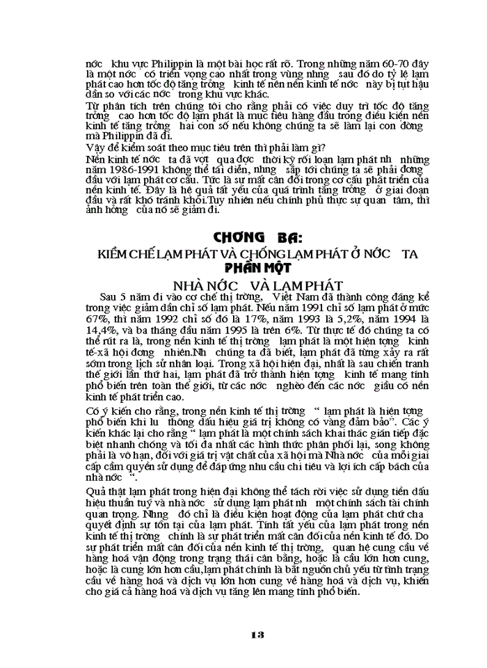 image for page vận dụng lý luận về lạm phát để phân tích chích sách quản lý tiền tệ chống lạm phát của chính phủ việt nam .tình trạng thiểu phát hiện nay có hạI gì ? giảI pháp khắc phục