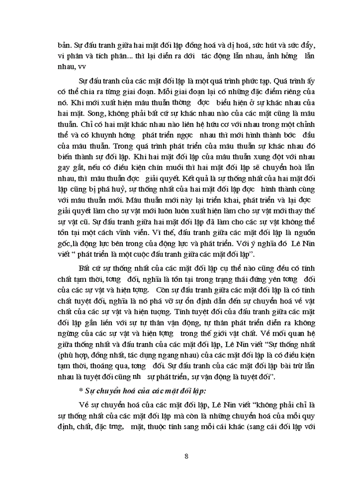 image for page : Mâu thuẫn biện chứng  và sự vận dụng nó trong quá trình chuyển sang kinh tế thị trường ở Việt Nam