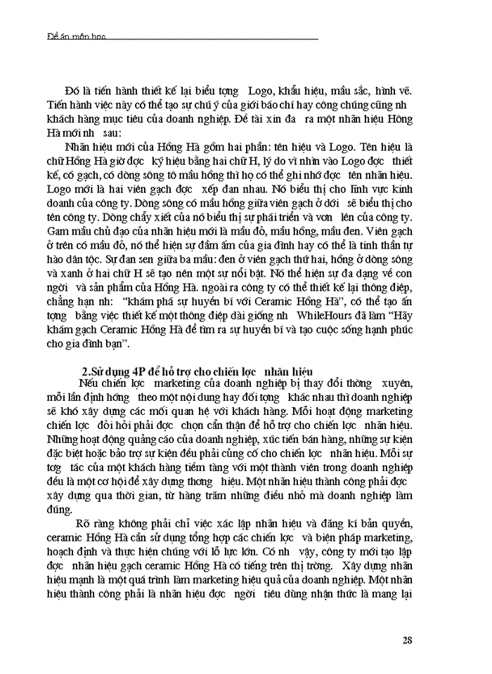 image for page Một số giải pháp nhằm hoàn thiện chiến lược xây dựng nhãn hiệu ceramic Hồng Hà