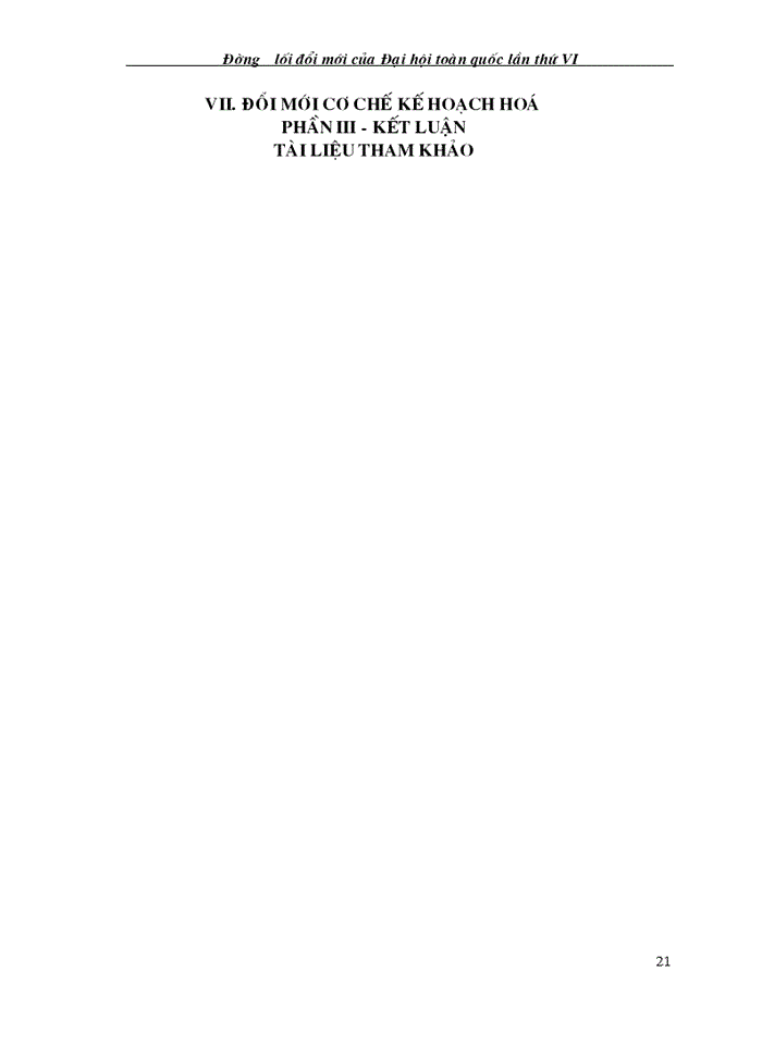 image for page Đường lối đổi mới của Đại hội toàn quốc lần thứ VI