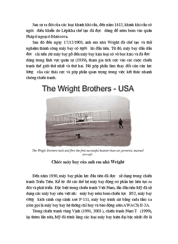 image for page Phân tích vai trò, nhiệm vụ, thành phần của không quân nói chung và vai trò của không quân nhân dân Việt Nam trong chiến tranh bảo vệ tổ quốc