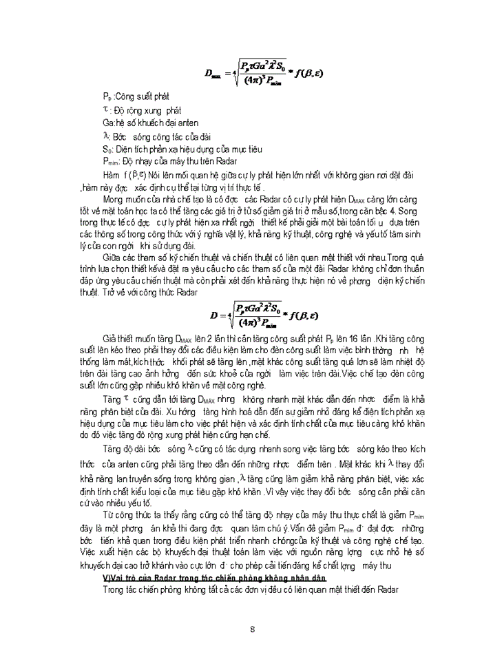 image for page Vai trò của rađa phòng không trong tác chiến phòng không và trong chiến tranh công nghệ cao